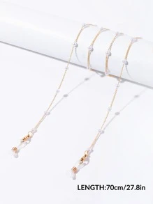 Chuỗi kính trang trí ngọc trai giả - Vàng - Xem 6