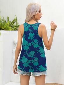 DEARCASE 印花背心上衣 - 藏蓝色 - 查看 2