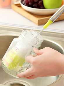 1pc Long Handle Cup Cleaning Brush - Multicolor - View 3