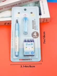 1 PC Nhựa Màu Sắc Ngẫu Nhiên Bơm Lại Bút Máy - Nhiều màu - Xem 6