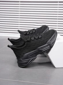 運動老爹鞋適用於男孩前綁帶戶外運動鞋