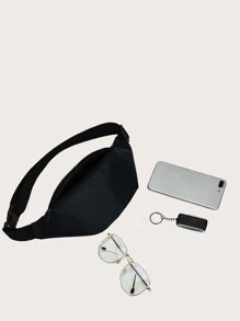 Minimalist Bum Bag - Black - View 2