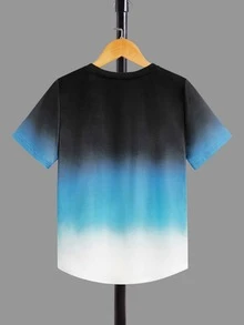 SHEIN Boys Ombre Print Tee - Multicolor - View 2