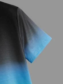 SHEIN Boys Ombre Print Tee - Multicolor - View 3