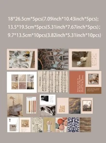 20入組混合圖案便簽紙 - 彩色 - 查看 2