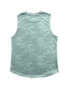 Manfinity Sport Corelite Men Camo Print Sports Tank Top Workout Tops - Mint Green - View 2