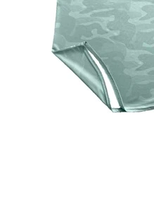 Manfinity Sport Corelite Men Camo Print Sports Tank Top Workout Tops - Mint Green - View 3