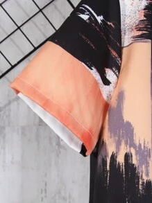 SHEIN Chicos Camisa de color combinado sin camiseta