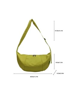 Neon Yellow Hobo Bag - Green - View 4