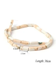 1 hebra Accesorio de joya DIY geométrico con cuenta con piedra - Multicolor - Ver 4