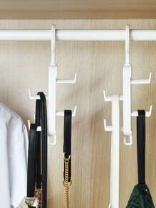 1pc Plastic Bag Hanger, Minimalist White Bag Hanging Hook For Home - White - View 1