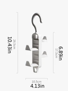 1pc Plastic Bag Hanger, Minimalist White Bag Hanging Hook For Home - White - View 3
