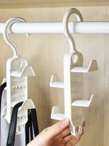 1pc Plastic Bag Hanger, Minimalist White Bag Hanging Hook For Home - White - View 4