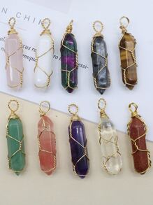 10入組/套幾何DIY吊墜 - 彩色 - 查看 1