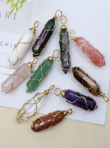 10入組/套幾何DIY吊墜 - 彩色 - 查看 3