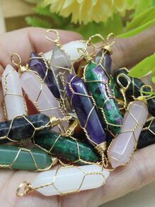 10入組/套幾何DIY吊墜 - 彩色 - 查看 4