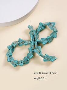 1 hebra Accesorio de joya DIY cuenta - Azul - Ver 4