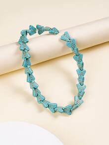 1 hebra Accesorio de joya DIY cuenta - Azul - Ver 5