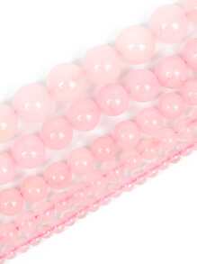 1strand Stone Bead DIY Jewelry Accessory - Pink - View 4