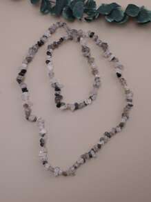 1 hebra Accesorio de joya DIY piedra cuenta - transparente - Ver 1