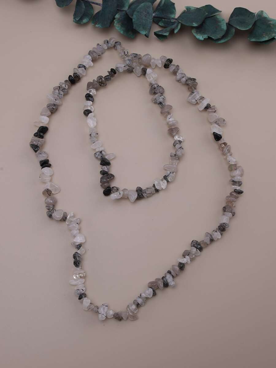 1 hebra Accesorio de joya DIY piedra cuenta - transparente - Ver 1