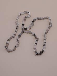 1 hebra Accesorio de joya DIY piedra cuenta - transparente - Ver 3