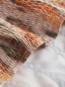 SHEIN MOD 复古风 Halo 染色花卉印花不对称下摆扎染胸衣束身吊带背心 - 彩色 - 查看 4