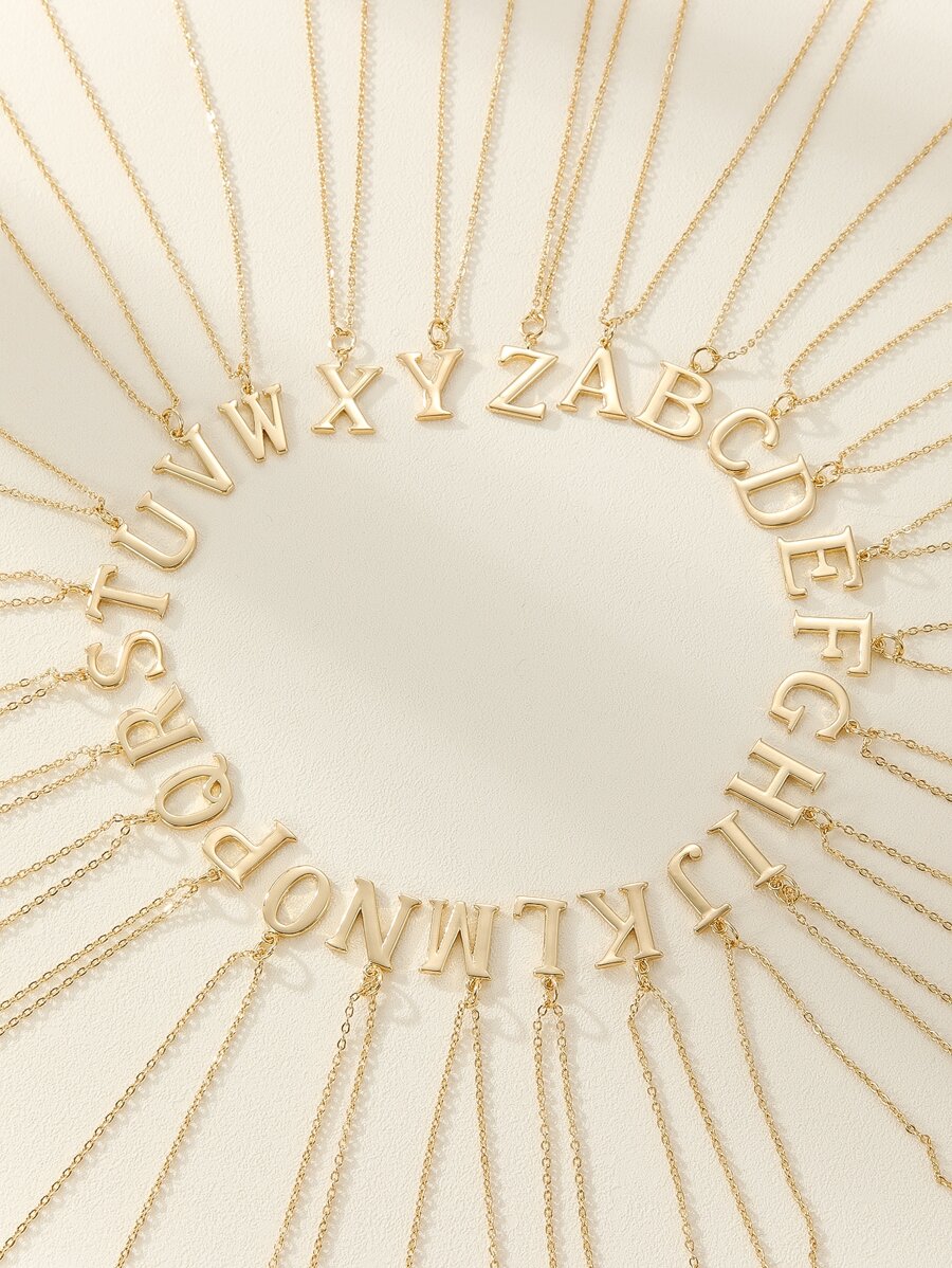 Vòng cổ chữ Charm - Vàng - Xem 1