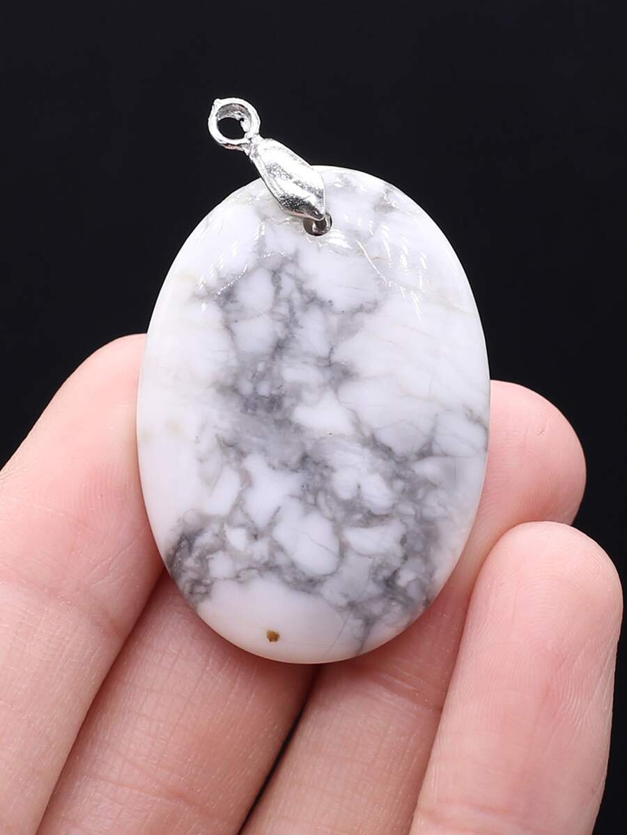 1入組DIY石頭吊墜 - 白色 - 查看 1