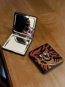 Magdalena Parfieniuk Espejo plegable con patrón de tigre - Multicolor - Ver 2