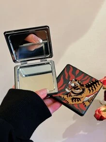 Magdalena Parfieniuk Espejo plegable con patrón de tigre - Multicolor - Ver 3