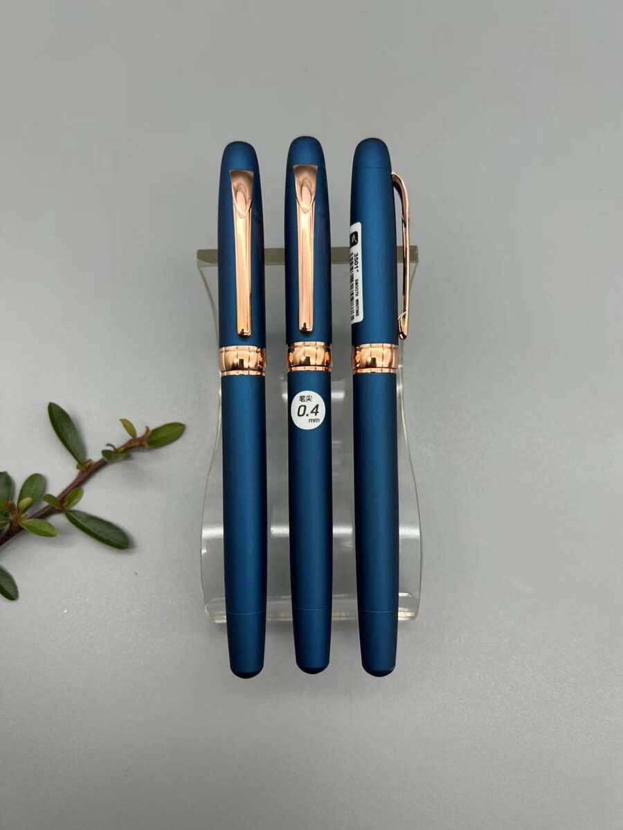 1pc Portable Fountain Pen - Blue - View 1