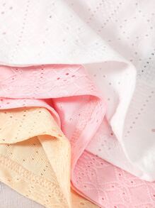 Baby 3pcs Eyelet Embroidery Cami Top - Multicolor - View 4