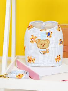 1入組卡通小熊印花寵物背帶和1入組寵物牽引繩 - 彩色 - 查看 3