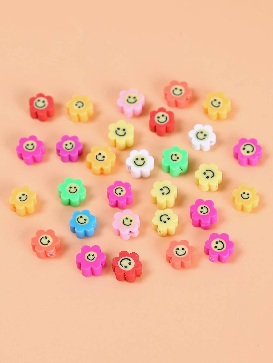 30 piezas Accesorio de joya DIY flor - Multicolor - Ver 1