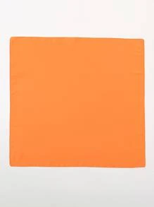 1入組素色時尚圍巾適用於全部季節 - 橘色 - 查看 2