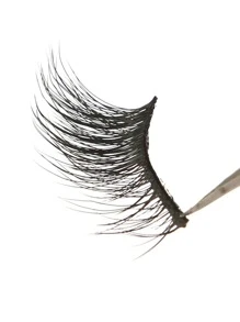 Himirell 10對貓眼半假睫毛，帶有延伸尾巴，能夠增大眼睛，適用於節日、度假和約會妝容