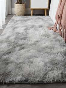 1pc Light Grey Rug, Modern Polyester Floor Rug For Home - Light Grey - View 3
