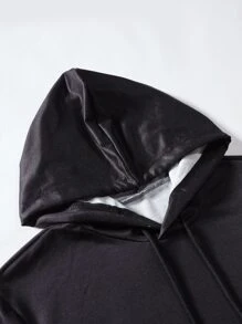 Manfinity Homme 男士撲克牌圖案漸層抽繩連帽衫和運動褲 - 彩色 - 查看 4