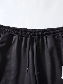 Manfinity Homme 男士撲克牌圖案漸層抽繩連帽衫和運動褲 - 彩色 - 查看 7