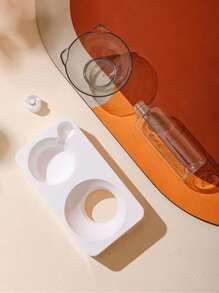 1pc Cat Design Double Pet Bowl With Bottle, Pet Automatic Water Bowl Cat Food Bowl, Cat Bowl With Water Dispenser For Dogs & Cats - Multicolor - View 4