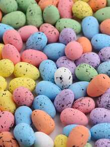 20pcs/set Plastic Decoration Object, Random Color Egg Design Decoration Craft For Easter - Multicolor - View 5