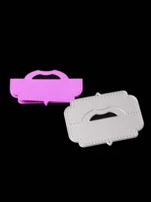 1入組碳鋼哈德菲爾德鋼創意幾何設計DIY蝕刻模板工藝模具適合家用