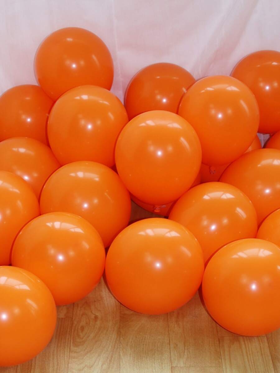 10 piezas Globo de decoración de celebración de fiesta látex naranja para fiesta - Naranja - Ver 1