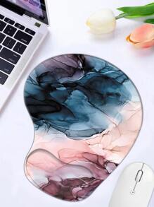 1入組大理石圖案鼠標墊 - 彩色 - 查看 1