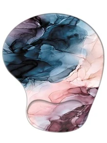 1入組大理石圖案鼠標墊 - 彩色 - 查看 3