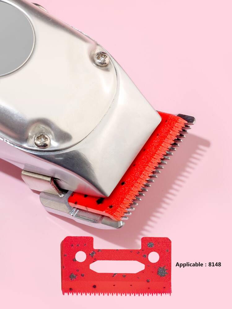 1 camouflage red electric push-cutting ceramic knife head hair knife head oil head push cutting knife and shear accessories suitable for Wall 8148 - Red - View 1