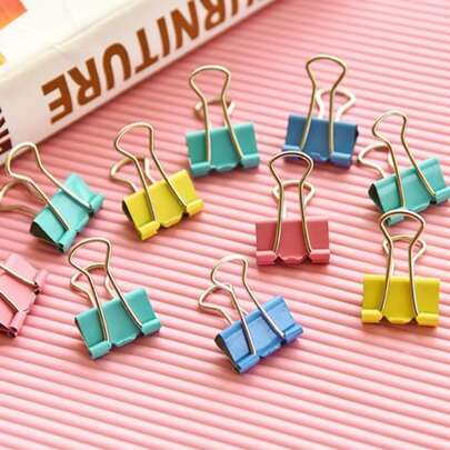 40入組混色裝訂夾