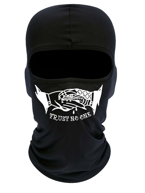 Letter Graphic Balaclava Cap SHEIN USA