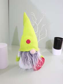 1入組滌綸侏儒裝飾品現代心形圖案侏儒家居裝飾品 - 彩色 - 查看 1